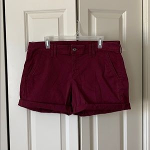 Maroon shorts size 14 juniors plus